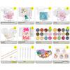 FUNSHOWCASE Shaker Mold Set for Resin Keychains and Straps - Silicone Mold/Film/Holographic Glaze/Slicing Stick/Dropper - Beginner's Craft Kit with 13