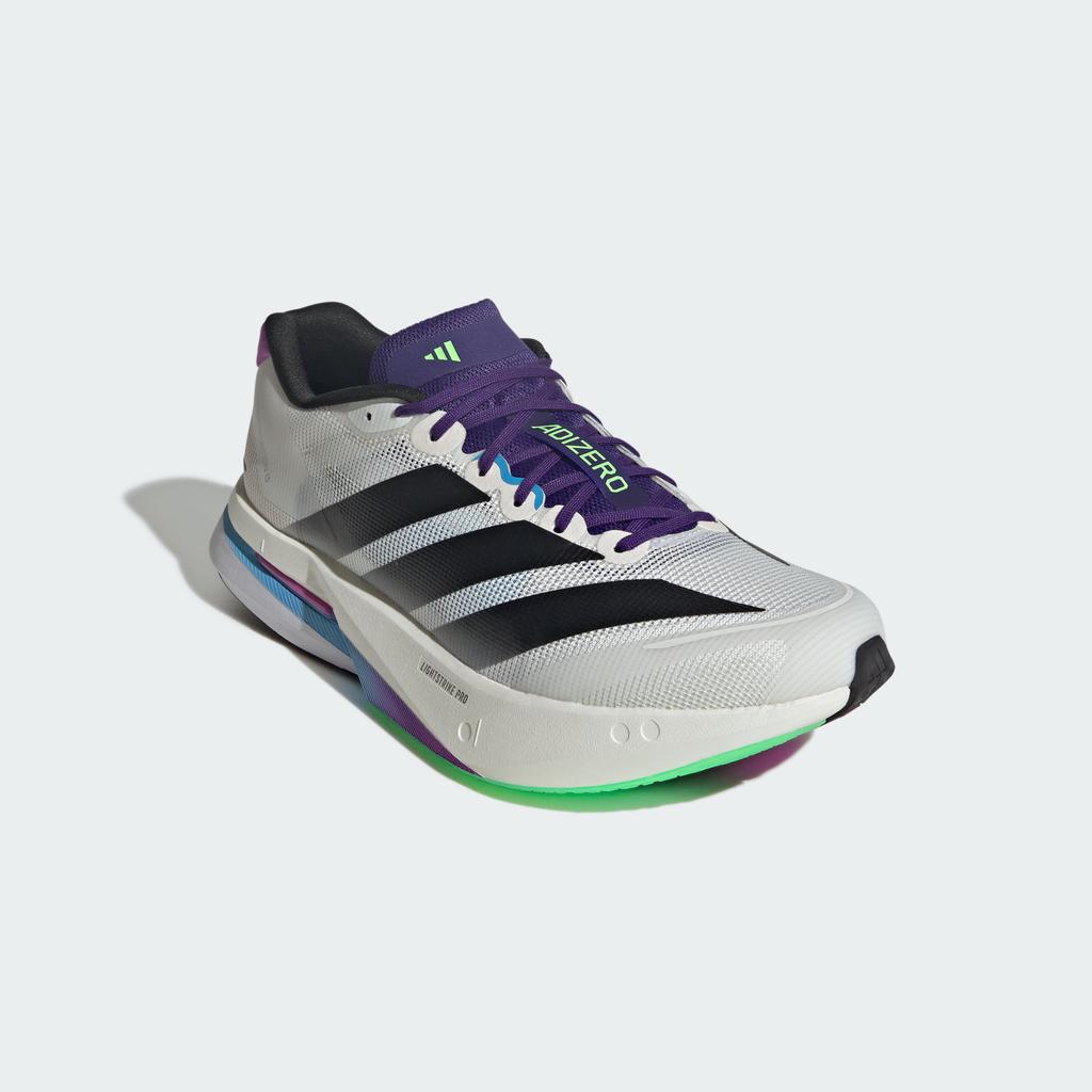 adidas Adizero Boston 13 'Core White Core Black Lime Burst'