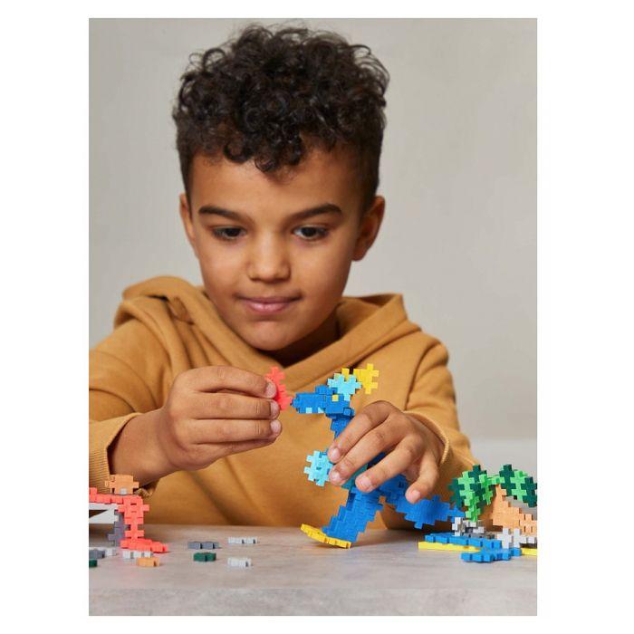 Kit découverte 500 pièces Dinosaures Mini + 2 plaques de construction - Plus Plus