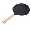 Pancake Griddle Anti Stick Coated Aluminum Alloy Flat Skillet with Wood Handle for Tortilla Roti Indian Pancake