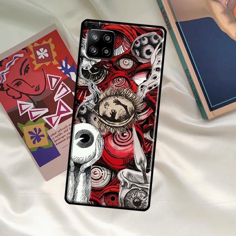 Scary Face Eyes Case For Samsung Galaxy A54 A06 A05 A16 A26 A36 A56 A53 A32 A52 A33 A13 A55 A35 A15 A14 A34