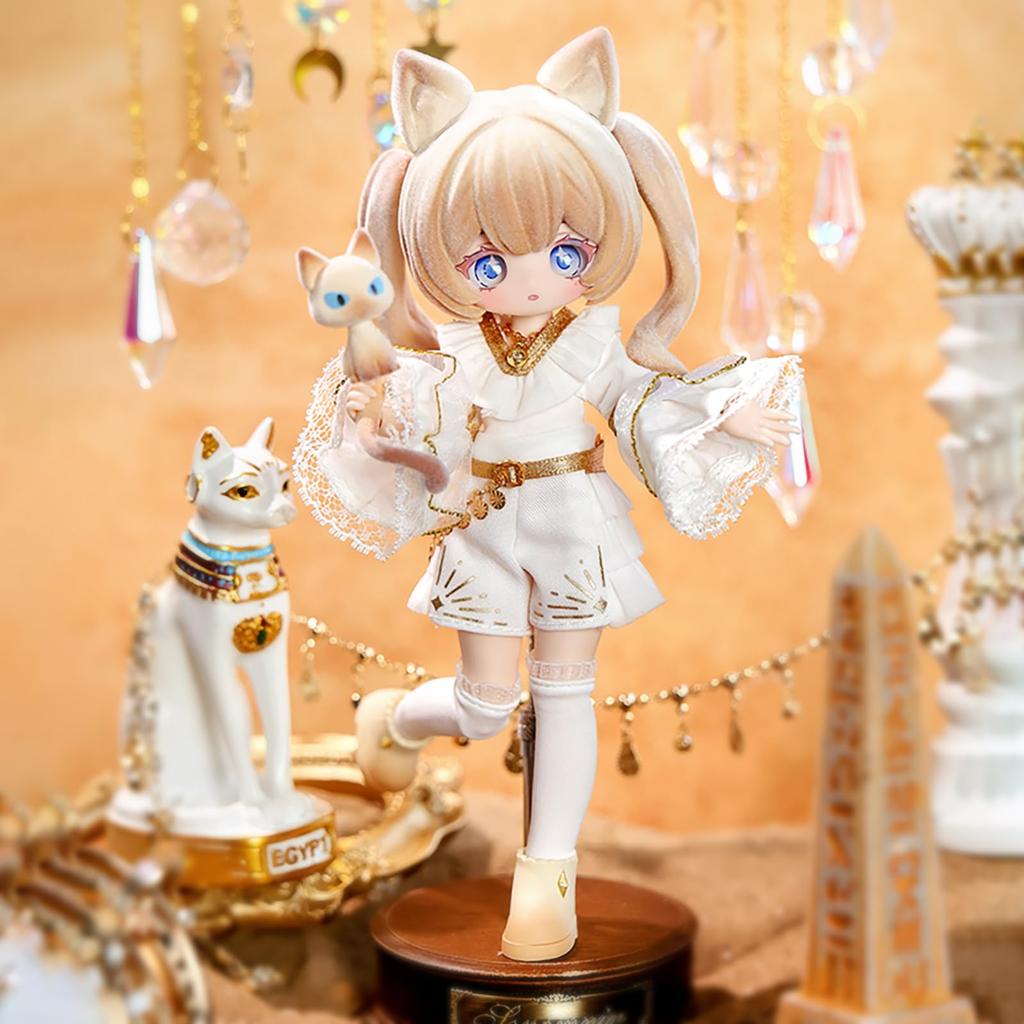 Blind Box BJD Doll 18 Scale BJD Articulated Figure Anime Figure Girly Gift Ages 15+ Made of PVC & ABS Costume Collector's Beast Island Hanging Card