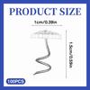 Bed Skirts P and Upholstery Tacks, 100PCS Transparent Plastic Head Screw Nail Clear Heads Twist Spiral Push P for Upholstery and Fixed Blankets Sofa