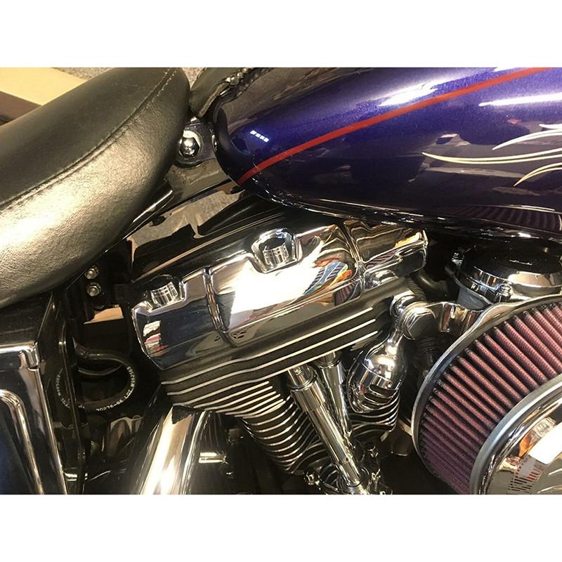 10 pcs Motorcycle Spark Cap Plug Screw Engine Head Bolt Cover Chrome for Motorcycles with 7/16" ( 11.5mm)