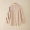 ZANZEA Women Casual Turn Down Collar Grid Print Loose Long Sleeve Blouse