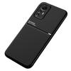 For Xiaomi Redmi Note 12S 4G Lines Imprinted PU Leather+TPU Case Magnetic Car Mount Phone Cover