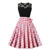 QICED Fashion Summer Spring Sleeveless O-Neck Casual Dresses