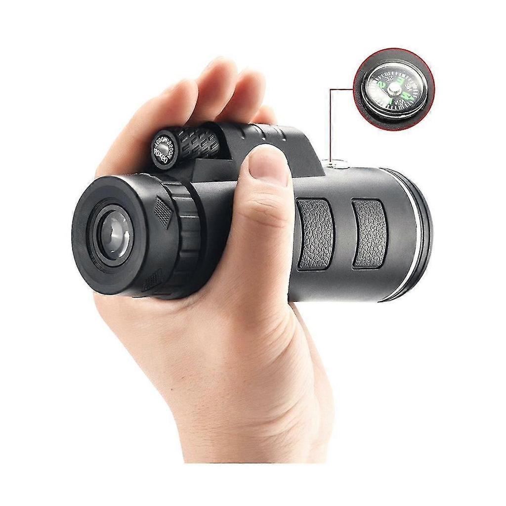 40x60 Binoculars High Definition High Magnification With Compass Outdoor Cell Phone Photo Binocular