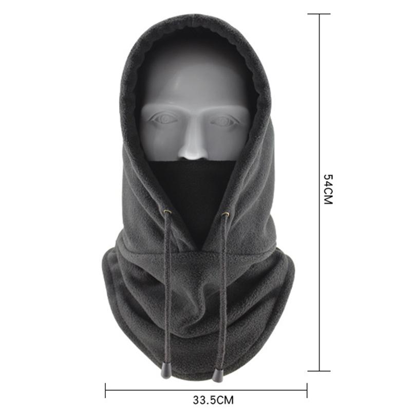 Winter Full Face Cycling Mask Fleece Ski Windproof Cap Outdoor Sports Bib Cold Padded Hood Mask Motorcycle Neck Helmet Hat