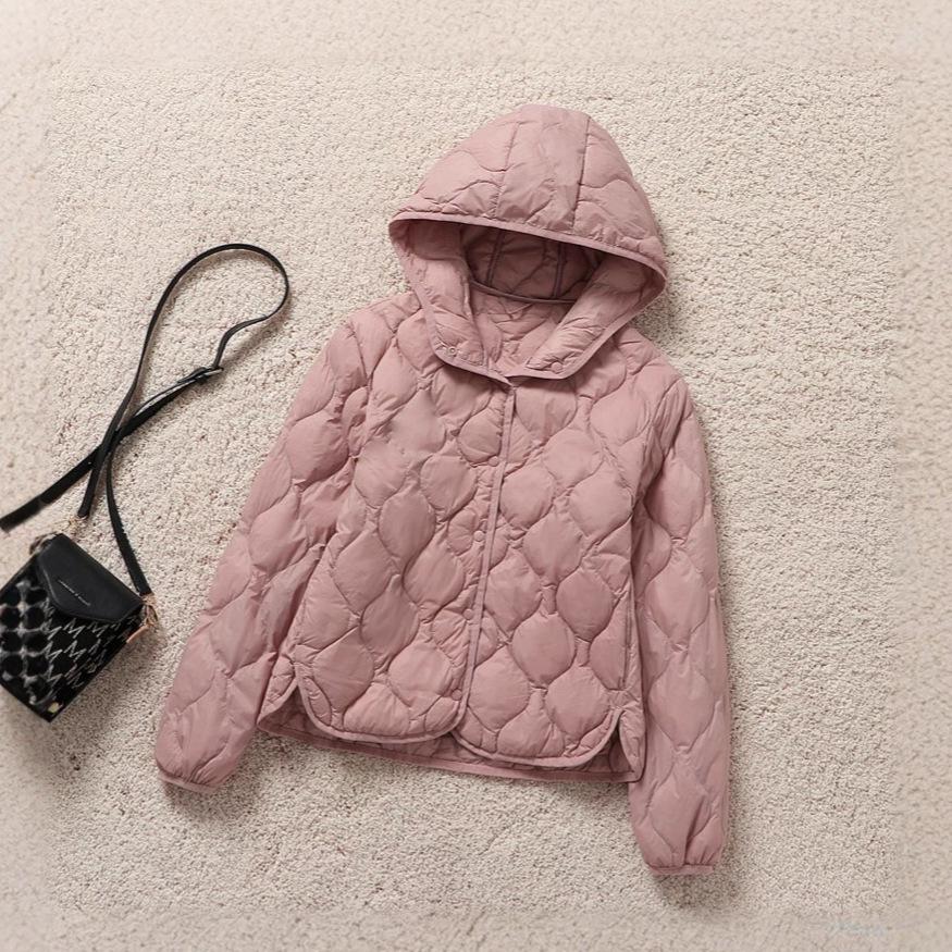 Autumn and Winter New Hooded Short Light Down Jacket Women's Casual Versatile Outer Wear Small Duck Down Jacket Trendy