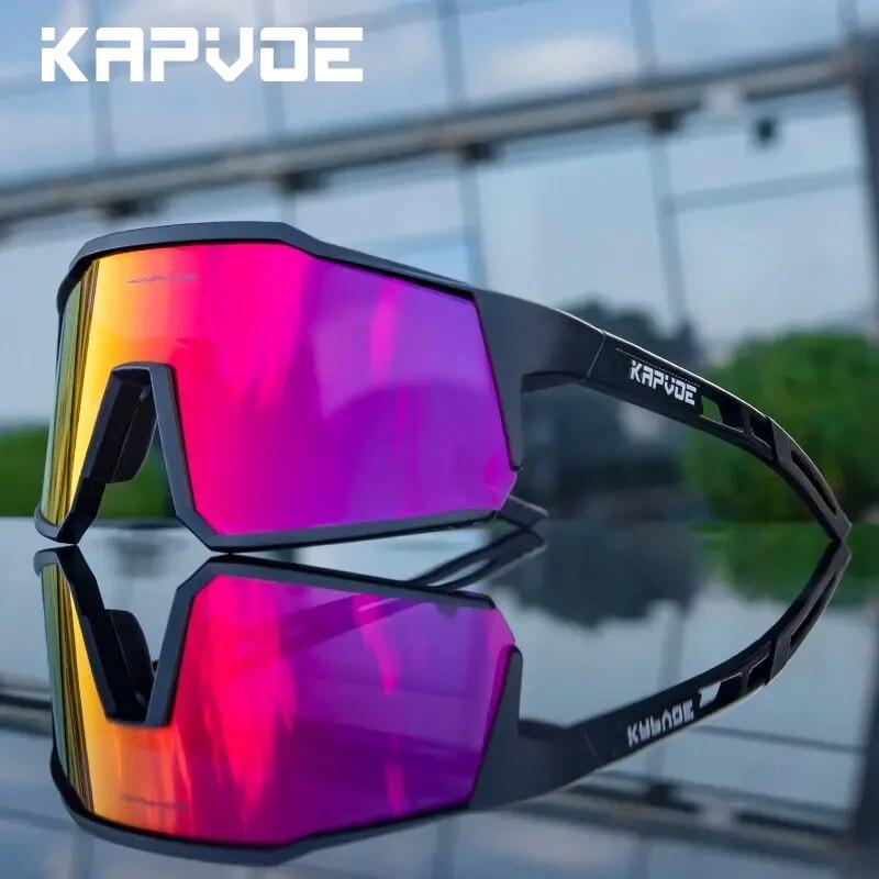 Kapvoe Cycling Glasses Polarized MTB Road Bike Glasses UV400 Protection Sunglasses Ultra Light Sport Eyewear Equipment7