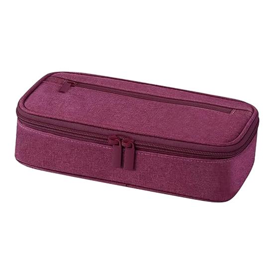 Organized Pen Storage Multi-compartment Pencil Case, Large Capacity Durable Stationery Organizer Functional Classroom Accessory Compact Wear-resistant