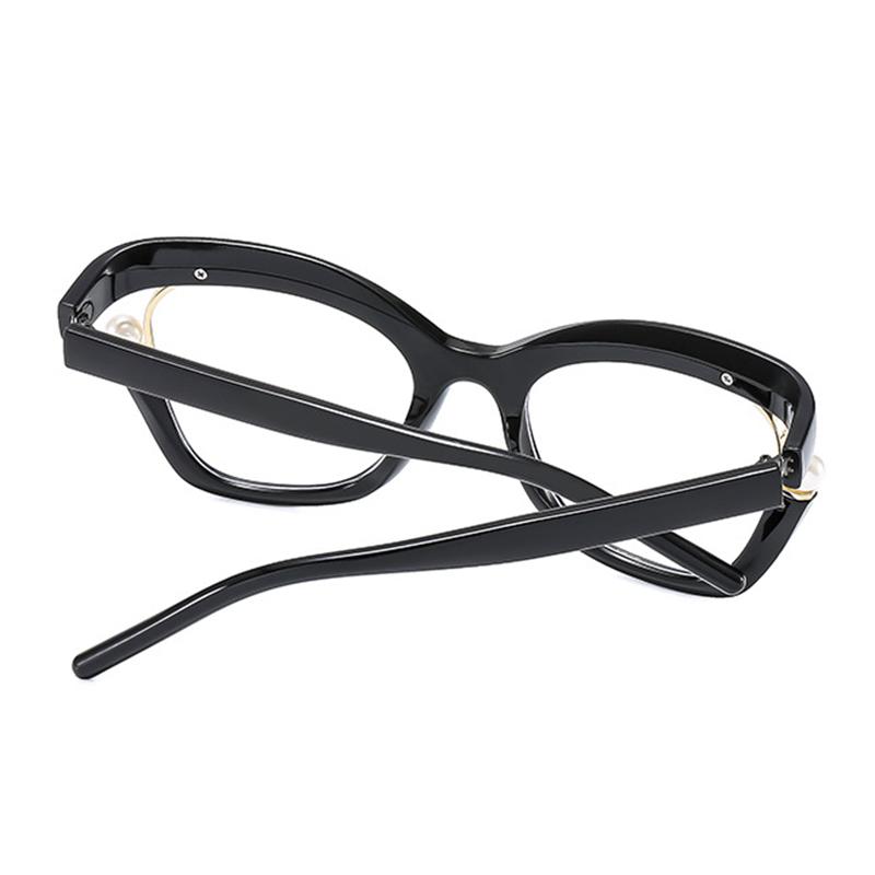 Anti-blue Light Ladies Flat Pearl Decorative Glasses Frame
