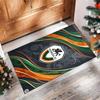 Venezia FC Football Print Crystal Velvet Rug, Comfortable Water Absorbent Non Slip Indoor Floor Carpet