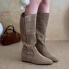 Ballerinas Damen High Boots Designer Hollow Kniehohe Schuhe Wintermode Motorradstiefel Neuer Trend Walking Goth Mujer Stiefel