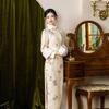 Long-sleeved cheongsam long winter 1011 new new Chinese winter velvet thickened fur collar young daily wear