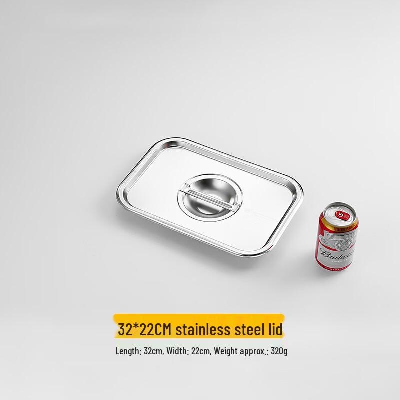 304 Stainless Steel Square Food Tray with Drain & Lid