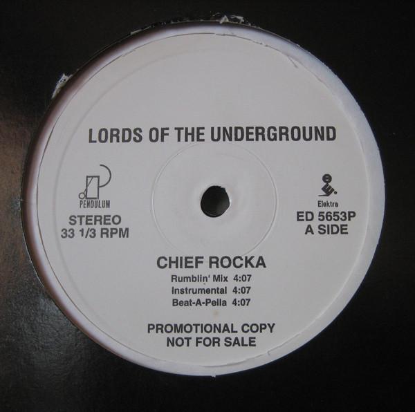12inch Record LORDS OF THE UNDERGROUND - Chief Rocka ED5653PPROMO PENDULUM 1993 US Rap & Hip-Hop/R&B Used