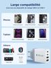 Aioneus USB C Charger, 40W 4 Port USB Plug Fast Charger iPhone, Multi Sector PD QC 3.1A Type C Adapter for iPhone   Mini SE, iPad, Samsung Galaxy