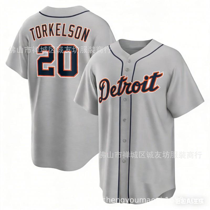Gorra de Béisbol Naranja para Hombre de los Detroit Tigers 20 Spencer Torkelson Ropa para Aficionados Gorra Deportiva Ligera