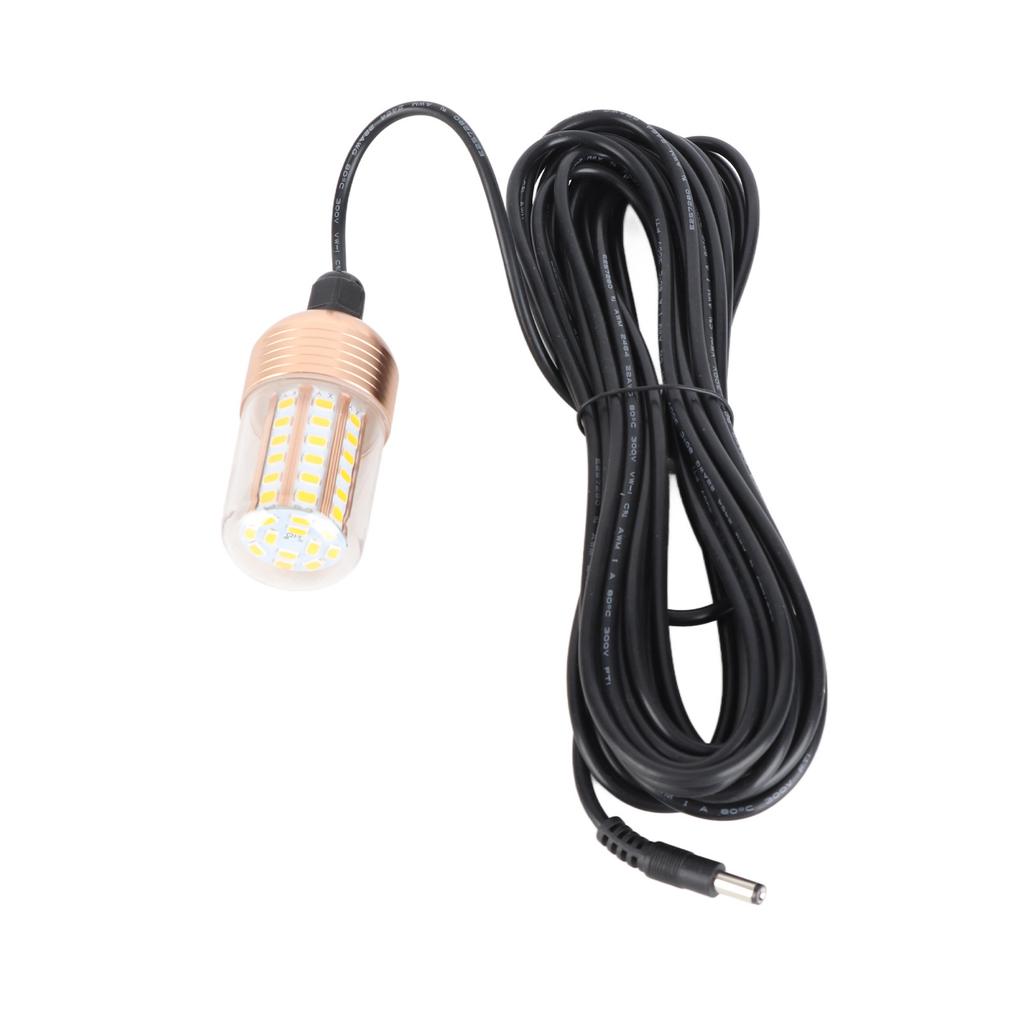 LED Fiskeljus Superstarkt 60 LED 3000lm 30W IP68 Vattentät Undervattens Nattfiskelampa