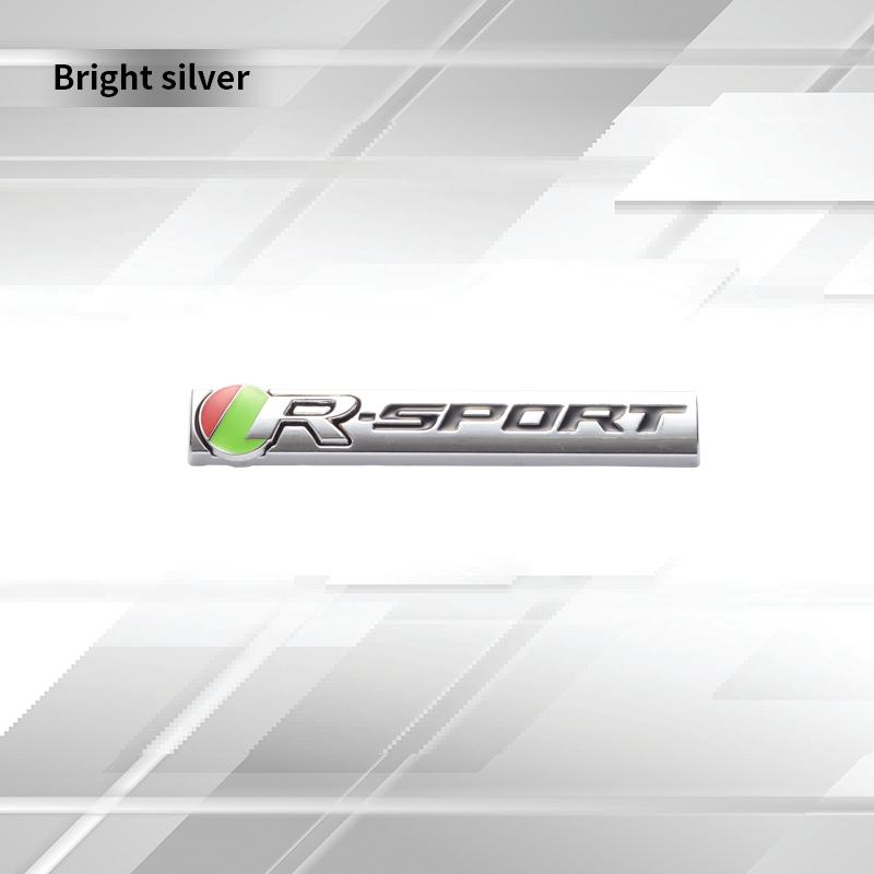 Car Badges R SPORT Trunk Emblem Metal Stickers Body Decals Decor For XE XF R XJ F PACE R Sport F-TYPE F-PACE I-PACE V6