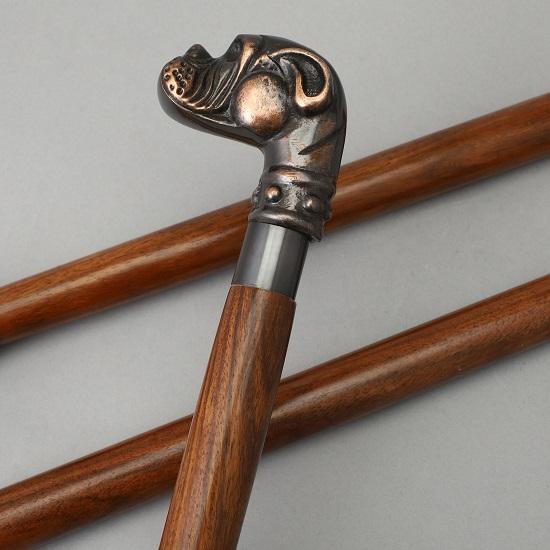 

Деревянная трость, винтажная трость с головой быка, антикварная трость, подарок для мужчин