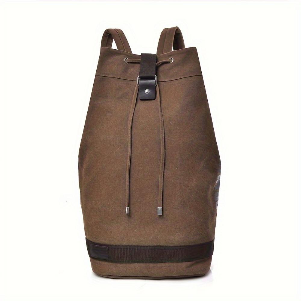 Fashion Canvas Sports Backpack Barrel Bag Travel Computer Backpack Men's Bag Leisure Travel School Bag Unisex