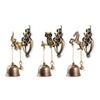 Durable Home Decoration Yard  Decoration Owl shape Mascot Elephant Metal Bell Animal Doorbell Wall Hanging Ornaments Wind Chime
