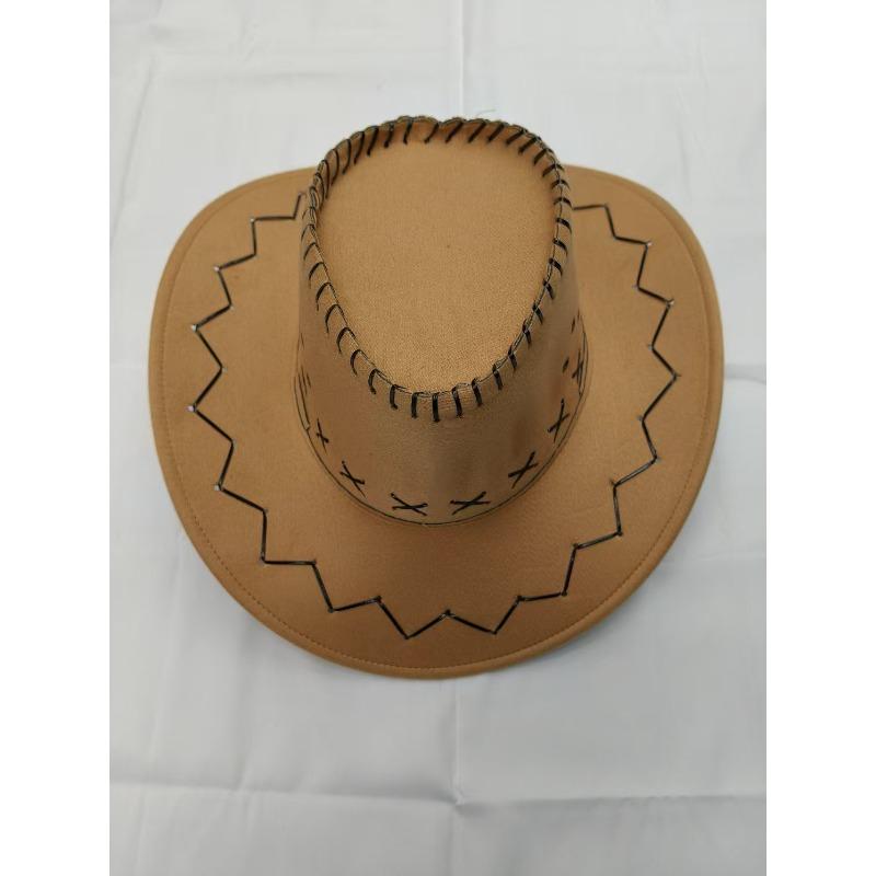 Western cowboy hat men's outdoor cover hat Mongolian grassland knight hat travel hat stage performance prop hat