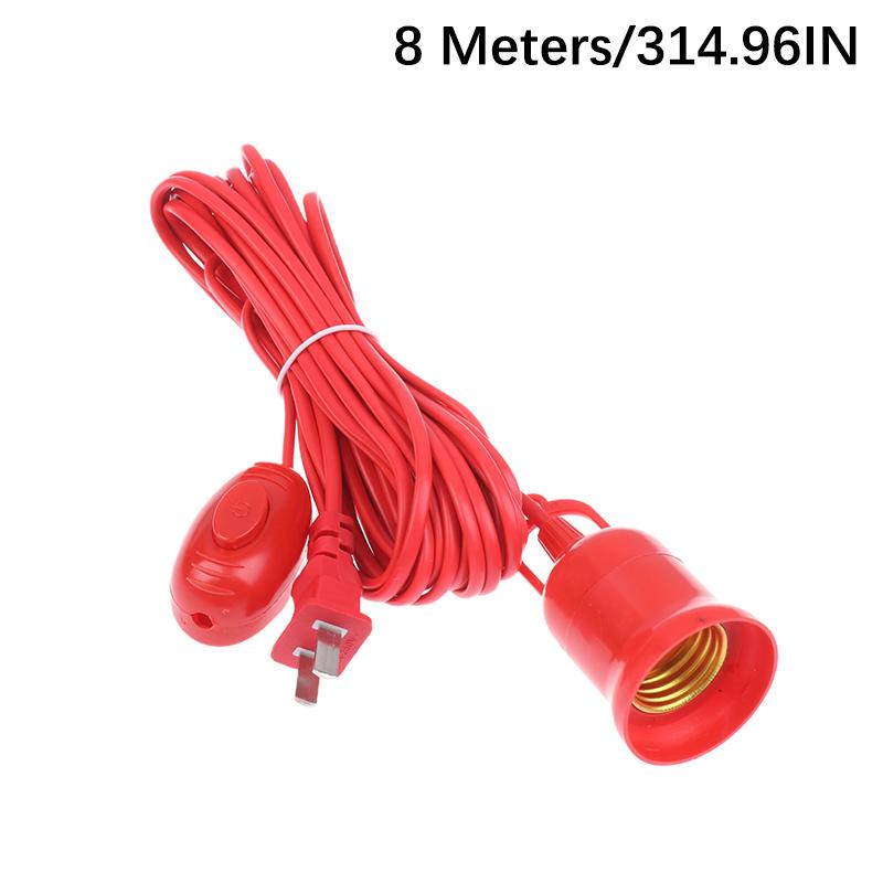 Lamp Bases Universal With Switch Led Bulb Socket Adapter E27 Screw Lamp Holder Accessories Replacement Hanging Cord Extension