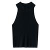round Neck Elastic Narrow Shoulder Sleeveless Vest