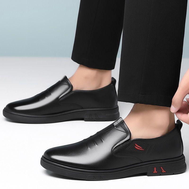 Leather men's shoes autumn leather shoes men's business British soft-soled soft-faced casual shoes versatile shoes men