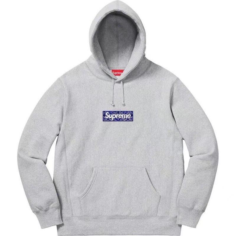 25SS Supreme Trendige Marke Kapuzenpullover mit Fleecefutter und großem Logo