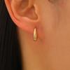 3 Paires de Boucles d'Oreilles Créoles Rondes Boucles d'Oreilles Mode Classiques avec Fermoir à Ressort Bijoux Polyvalents Empilables pour Femmes