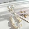 1Pc Pearl Love Heart Bow Beads Cellphone Decor Chain Charm Lanyard Universal Accessories Jewelry Pendant Strap Women Girls