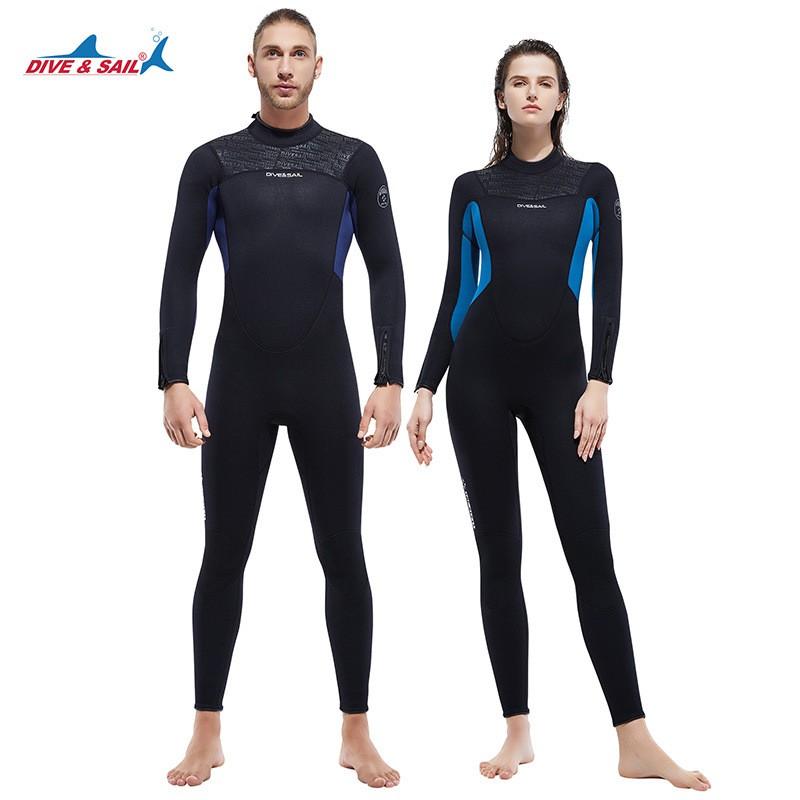 Warm Diving Suit Men 3MM Long-sleeved One-piece Women Cold-proof Snorkeling Jellyfish Surfing