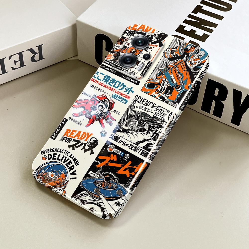 All-inclusive Film Handyhülle Cartoon Mode Design Hartschale Vollständige Abdeckung Kameraschutzhülle für iPhone Samsung Xiaomi Poco Redmi