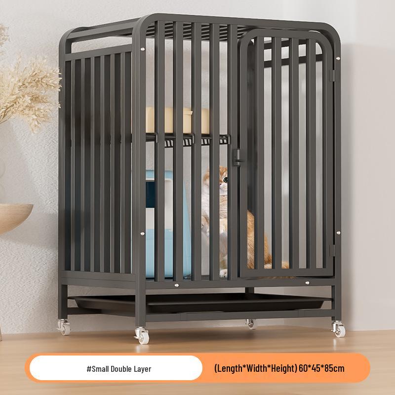 Luxury Three-Story Cat Villa with Spacious Climbing Frame and Bed