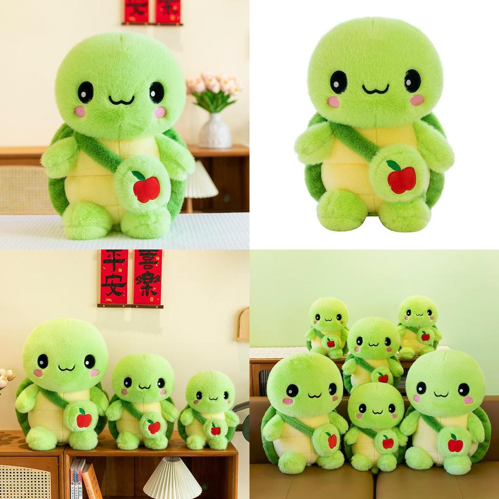 Creative Green Turtle Plush Toy With Pp Cotton Filling For Kids And Teens Gift