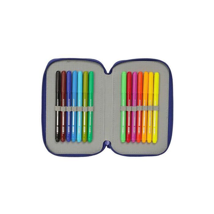 Trousse - FC BARCELONE - DOUBLE FILLED PENCIL CASE - 28 accessoires - Multicolore - Mixte