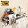Modern Minimalist Bathroom Wall Shelf With Oxidized Finish For Shower Storage And Organization