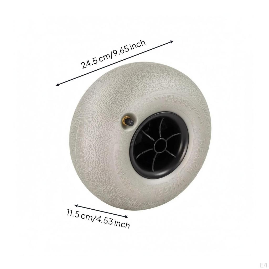Roată gonflabilă pentru plajă 10 inch Cărucior PVC 10 inch 85MM