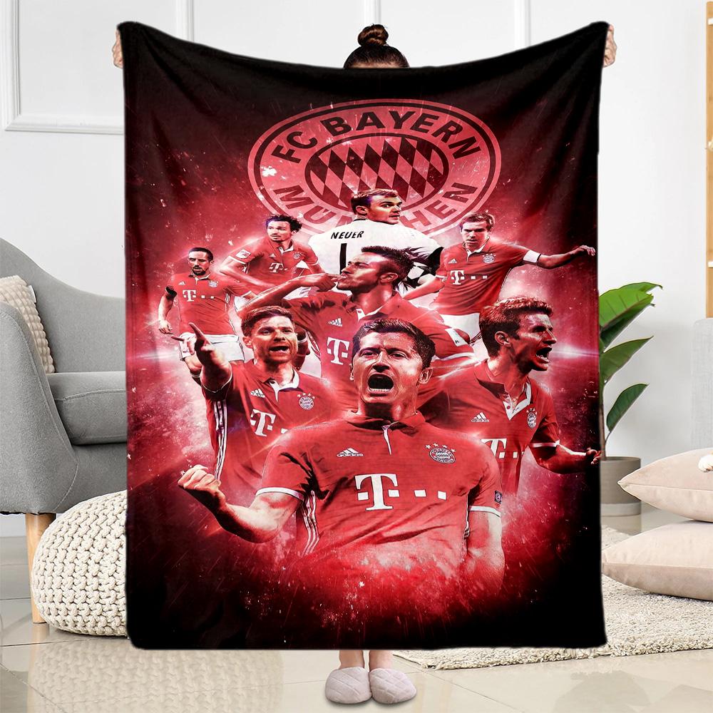 Bayern Munich Blanket Ultra-Soft Great for Chair Livingroom Bed Four Seasons Universal Digital Print Birthday Christmas Gift Blanket
