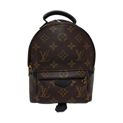 [Usato] Zaino Mini Palm Springs in Tela Rivestita Monogramma Marrone con Ferramenta Dorata - Ottimo #BHKU7X
