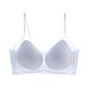 Lingerie Women's Gathering Bra Thin Shoulder Strap Seamless Beautiful Back Bra Invisible Bra Push Up Bra