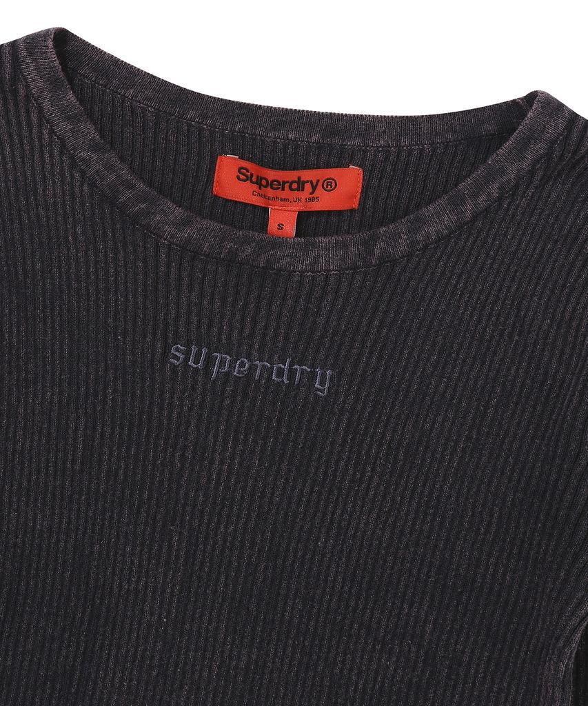Syupeodeulai W Washed Slit Knit Long Sleeve Dark Gray