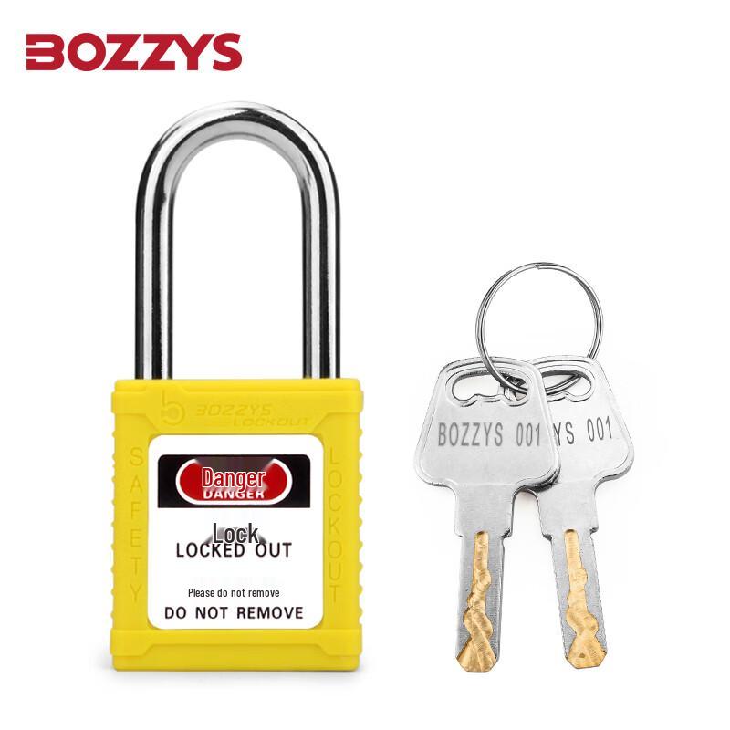 BOZZYS Industrial Safety Lockout Tagout Padlock Keyed Different, 2 Keys