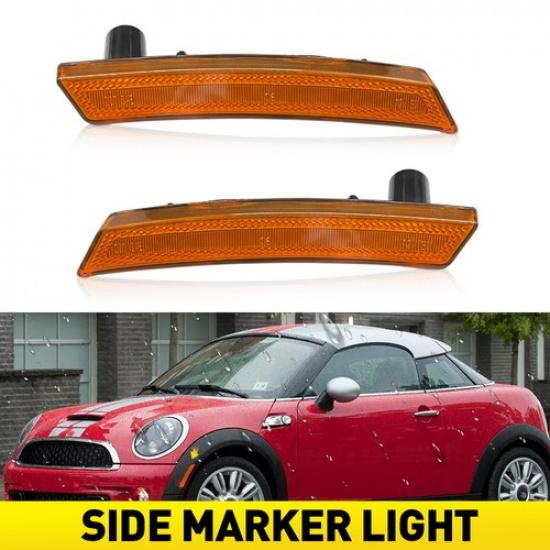 

2X Side Marker Light Housings Set Amber Lens for MINI R55 Clubman/LCI Clubman