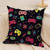 Game Handle Cushion Cover Soft Plush Fabric DoubleSided Printed Sofa Cushion Cover for All Seasons Home Decor Gift